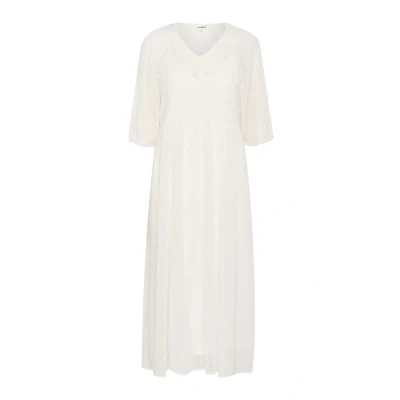 Abbildung von Soaked in Luxury Cammelie Maxikleid, Damen, Größe: 40, Whisper white