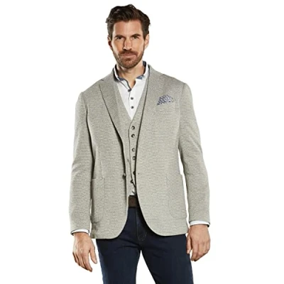 Abbildung von engbers Herren Freizeit Sakko Regular, 34297, Beige in Größe 60