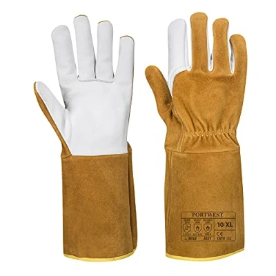 Abbildung von Portwest TIG Ultra Schweißerschutz Handschuh, Größe: L, Farbe: Braun, A521BRRL