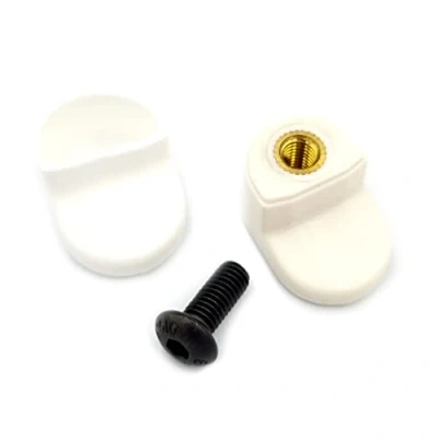 Abbildung von Vestigia® Hinterer Falzhaken Ersatz für Xiaomi M365 1S Essential Pro Elektroroller Haken hintere Kotflügel mit Silikonabdeckung Ersatzteile E Scooter (Weiß)