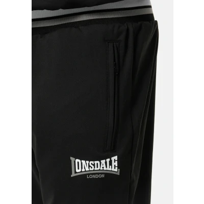Abbildung von Lonsdale Poolewe Trainingsanzug, Herren, Größe: 3XL, Black white grey