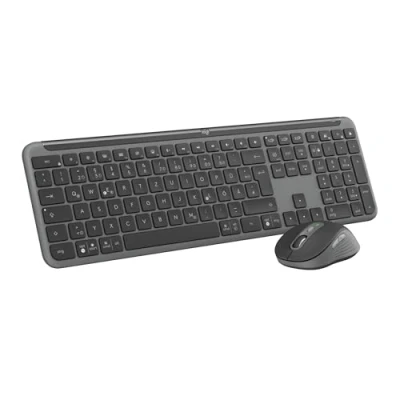 Abbildung von Logitech MK950 Signature Slim Kabellose Tastatur Maus Combo QWERTZ Schwarz