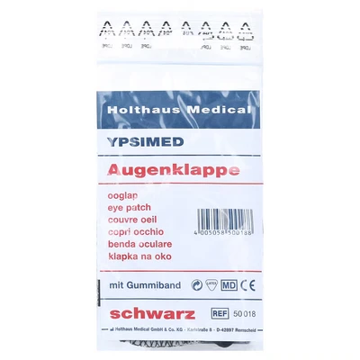 Abbildung von Augenklappe Ypsimed mit Gummiband 1 St