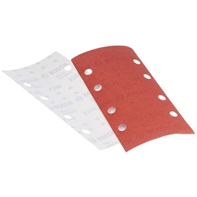 Abbildung von Bosch Accessories Schleifblatt (für Schwingschleifer verschiedene Materialien, 10 Stück, 93 x 185 mm, Körnung 240)
