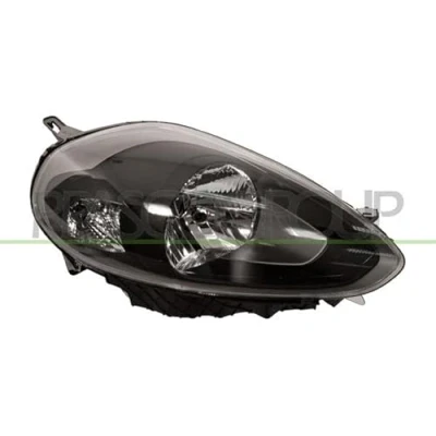 Abbildung von PRASCO FT3444923 Scheinwerfer rechts H4 schwarz mit Stellmotor für LWR FIAT: Punto Evo Schrägheck, III Schrägheck