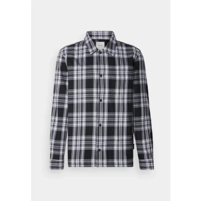 Abbildung von Calvin Klein Check Snaps Hemd, Herren, Größe: Large, Black