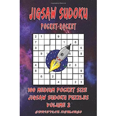 Abbildung von Jigsaw Sudoku Pocket Rocket 100 Medium Size Puzzles Volume 2: Handy 4 x 6 inch layout 1 Puzzle per Page (Medium Rocket, Band 2)
