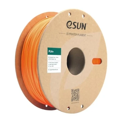 Abbildung von eSUN PLA+ Filament 1.75mm, 3D Drucker PLA Plus, Maßgenauigkeit +/ 0.03mm, 1kg Spule (2.2 LBS) Druck für Drucker, Orange