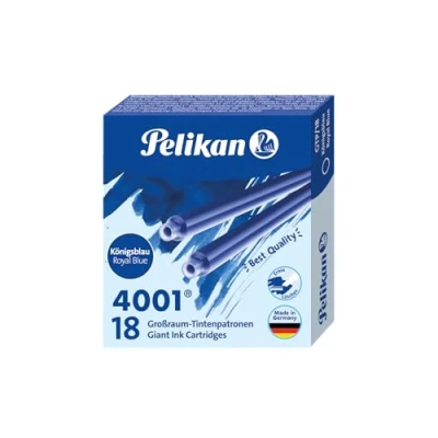 Abbildung von Pelikan Füllfederhalter Großraum Tintenpatronen 4001 GTP/18, königsblau