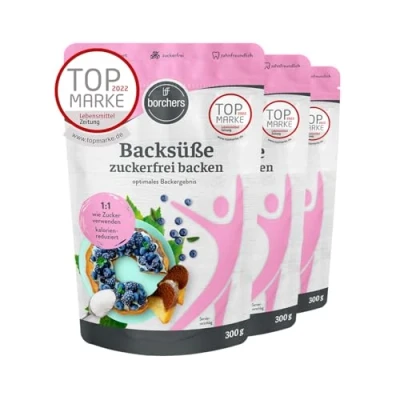 Abbildung von 3x borchers Backsüße Zuckerfrei Backen 300g zum optimales Backergebnis Beutel