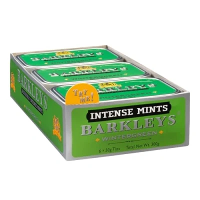 Abbildung von Barkleys Classic Mints Wintergreen, 6 tins, 6er Pack (6 x 50 g)