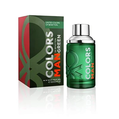 Abbildung von United Colors of Benetton Green von Colors, Eau de Toilette Spray für Männer, Holziger Duft mit Zitrusfrüchten, Bergamotte, Koriander und Vetiver 100 ml
