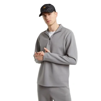 Abbildung von G STAR Motion HALF ZIP Tweeter Sweatshirt, Herren, Größe: Large, Sharkskin