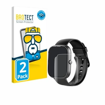 Abbildung von BROTECT 2 Stück Full Cover Schutzfolie für Uaue T60 1.91&quot; Screen Displayschutz Folie [3D Curved, Anti Fingerprint, Kristall Klar]