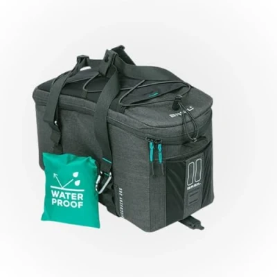 Abbildung von Basil Discovery 365D Gepäckträgertasche MIK 9L, Anthrazit, Wasserdicht, Inkl. abschließbarem System, Ideal für Freizeit und Pendeln