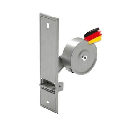 Abbildung von BAUHELD Einlass Gurtwickler [Made in Germany] Rolladen Unterputz, Gurtbreite 23,00 mm, Einlassgurtwickler inkl. Abdeckplatte oder ohne Rolladengurt Abdeckung, Verzinkter Stahl, Vorgespannte Feder
