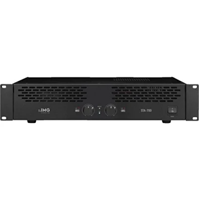 Abbildung von IMG STAGELINE STA 700 Stereo 2 Kanal PA Verstärker in Schwarz, Audio mit einer Leistung von 400 Watt und Klinken Anschlüsse