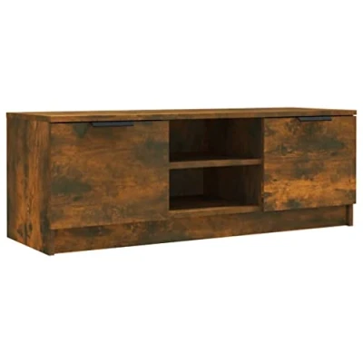 Abbildung von vidaXL TV Schrank Lowboard Möbel Tisch Board Sideboard Fernsehschrank Fernsehtisch HiFi Räuchereiche 102x35x36,5cm Holzwerkstoff