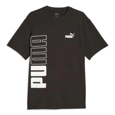 Abbildung von PUMA Herren Power Colorblock Tee T Shirt, Black