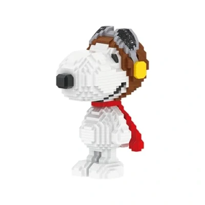 Abbildung von BlueBrixx Pro 107373 Snoopy als Pilot (Diamond Blocks) aus Klemmbausteinen mit 1415 Bauelementen