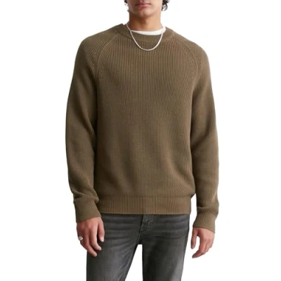 Abbildung von Marc O&#039;Polo Denim Longsleeve Raglan Strickpullover, Herren, Größe: Small, Burnt ash