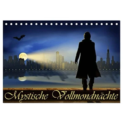 Abbildung von Mystische Vollmondnächte (Tischkalender 2025 DIN A5 quer), CALVENDO Monatskalender