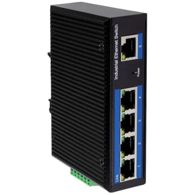 Abbildung von LogiLink NS202P Industrieller Gigabit Ethernet Switch, 5 Port 10/100/1000 Mbps, mit PoE (Power Over Ethernet)
