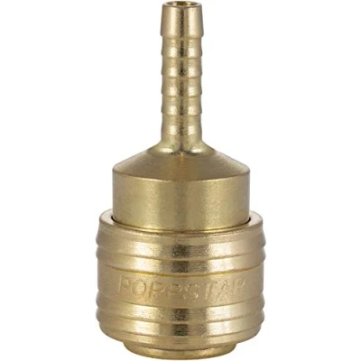 Abbildung von Poppstar Schnellkupplung Druckluft NW 7,2 mit Schlauchtülle (für Schläuche LW 6mm) für Anschluss