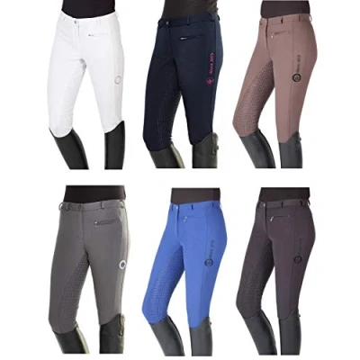 Abbildung von PFIFF 102235 Damen Reithose Yasmin mit Silikon Grip Besatz, Blau 36