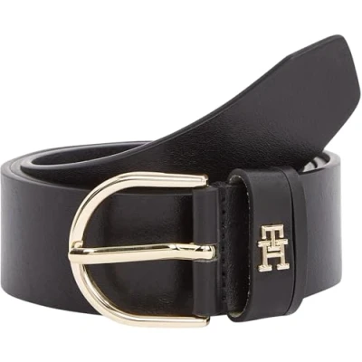 Abbildung von Tommy Hilfiger Damen Gürtel Essential Effortless 3,5 cm mit Dornschließe, Schwarz (Black), 125