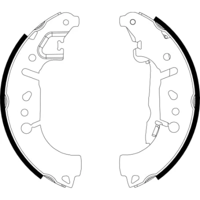 Abbildung von TEXTAR 91081500 Bremsbacken 228,4 42 mit Handbremshebel FIAT: Tipo Limousine, 500L, Schrägheck