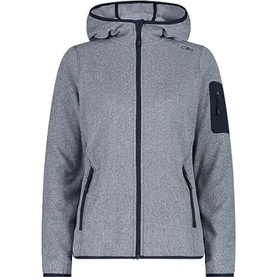 Abbildung von CMP Damenjacke mit fester Kapuze, B. Blau Weiß, S