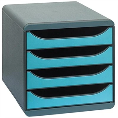 Abbildung von Exacompta Schubladenbox BIG BOX Iderama 310782D 4 Schübe türkis