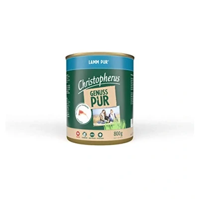 Abbildung von Christopherus PUR, Lamm, Vollnahrung für Hunde, Nassfutter, 6 x 800 g