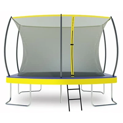 Abbildung von Zero Gravity Gartentrampolin oval/rechteckig, inkl. Leiter &amp; Sicherheitsnetz, TÜV zert., 3 Größen:, 305 x 213 cm, 366 244 457 cm