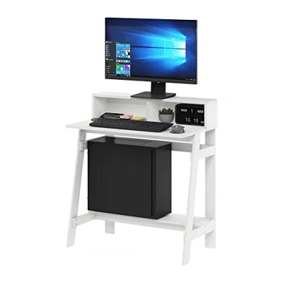 Abbildung von Furinno Simplistic A Frame Computertisch, Weiß