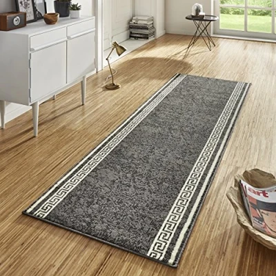 Abbildung von Hanse Home Teppich Läufer Casa 80x400cm Teppichläufer Weicher Kurzflor Modernes Design für Flur, Schlafzimmer, Kinderzimmer, Badezimmer, Wohnzimmer, Küche Dekoläufer Grau