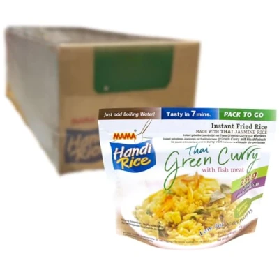 Abbildung von MAMA Instant Reis Green Curry Fisch Multipack (10 X 80 GR)