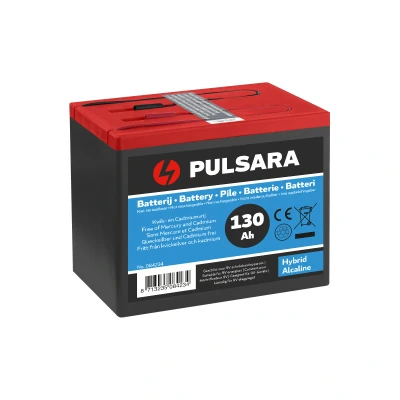 Abbildung von Pulsara Hybrid Alkaline Weidezaunbatterie 9V/130 Ah