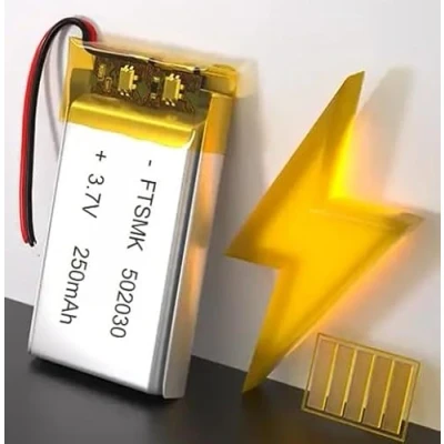 Abbildung von FTSMK Lithium Polymer Akku 502030 3,7 V 250mAh Wiederaufladbarer Lipo