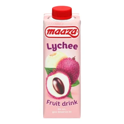 Abbildung von Maaza Lychee Fruit Drink, Fruchtsaft zum Genießen, 8 Packungen (8x330ml)