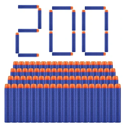 Abbildung von ZWOOS Darts Pfeile für Nerf 7,2 cm 200 StückRefill Nachfüll Bullets Schaumstoff s N Strike Elite Series Blasters Spielzeugpistole (Blau)