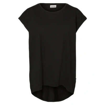 Abbildung von Noisy May Loose LONG Tshirt basic, Damen, Größe: XL, Black