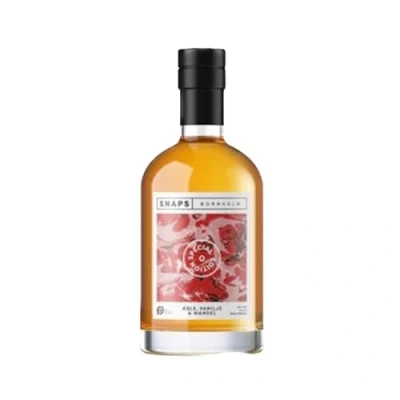 Abbildung von Bio Schnaps Bornholmer Apfel, Vanille &amp; Mandel aus Dänemark. 0,5l, Geschenkbox. Alk. 25% Vol.