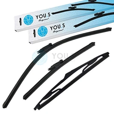 Abbildung von YOU.S SCHEIBENWISCHER SET VORNE + HINTEN 600 380 300 mm (3 Stück)