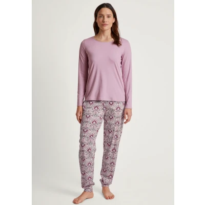 Abbildung von Calida Favourites GLOW MIT BÜNDCHEN Nachtwäsche Hose, Damen, Größe: 36/38, Charm cream
