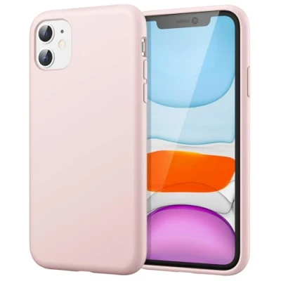 Abbildung von JETech Silicone Hülle für iPhone 11 (2019) 6,1 Zoll, seidigem Ganzkörper Schutzhülle Case Cover, mit weichem Mikrofaser Innenfutter stoßfestes Abdeckung (Rosa)