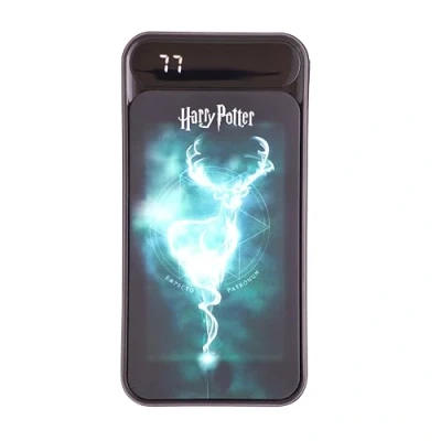 Abbildung von WONDEE Harry Potter Tragbares Ladegerät, externer Akku, 10.000 mAh, mit LED Licht, Patronus Effekt Powerbank kompatibel Allen Smartphones, iPhone, Tablets, iPad und mehr