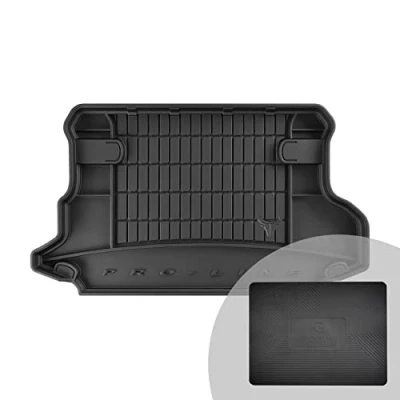 Abbildung von FROGUM ProLine 3D Gummimatte Exklusive Auto Kofferraummatte Kofferraumwanne für Hyundai Tucson I 2004 2009 Bequemer Organiser Die höchsten Kanten