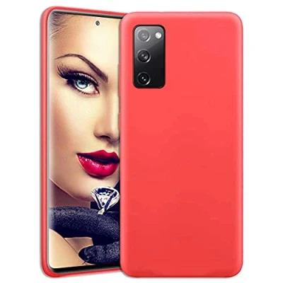 Abbildung von mtb more energy® Soft Silikon Hülle für Samsung Galaxy S20 FE Fan Edition (SM G780,6.5&#039;&#039;) rot Ultra Silk Touch Liquid Silicone Case Handyhülle Cover Tasche